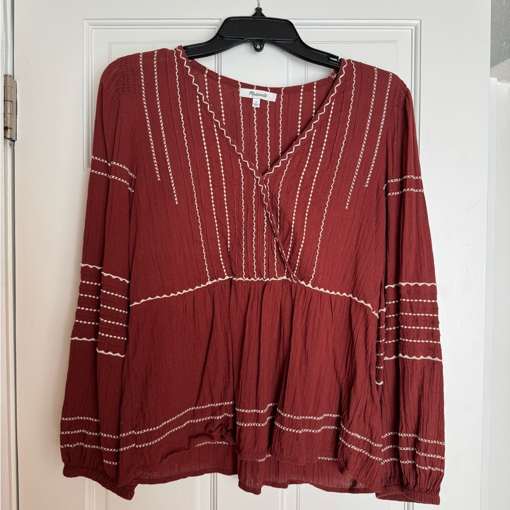 Madewell Peasant Top size S